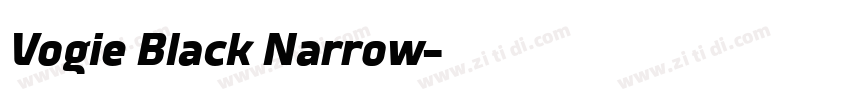 Vogie Black Narrow字体转换